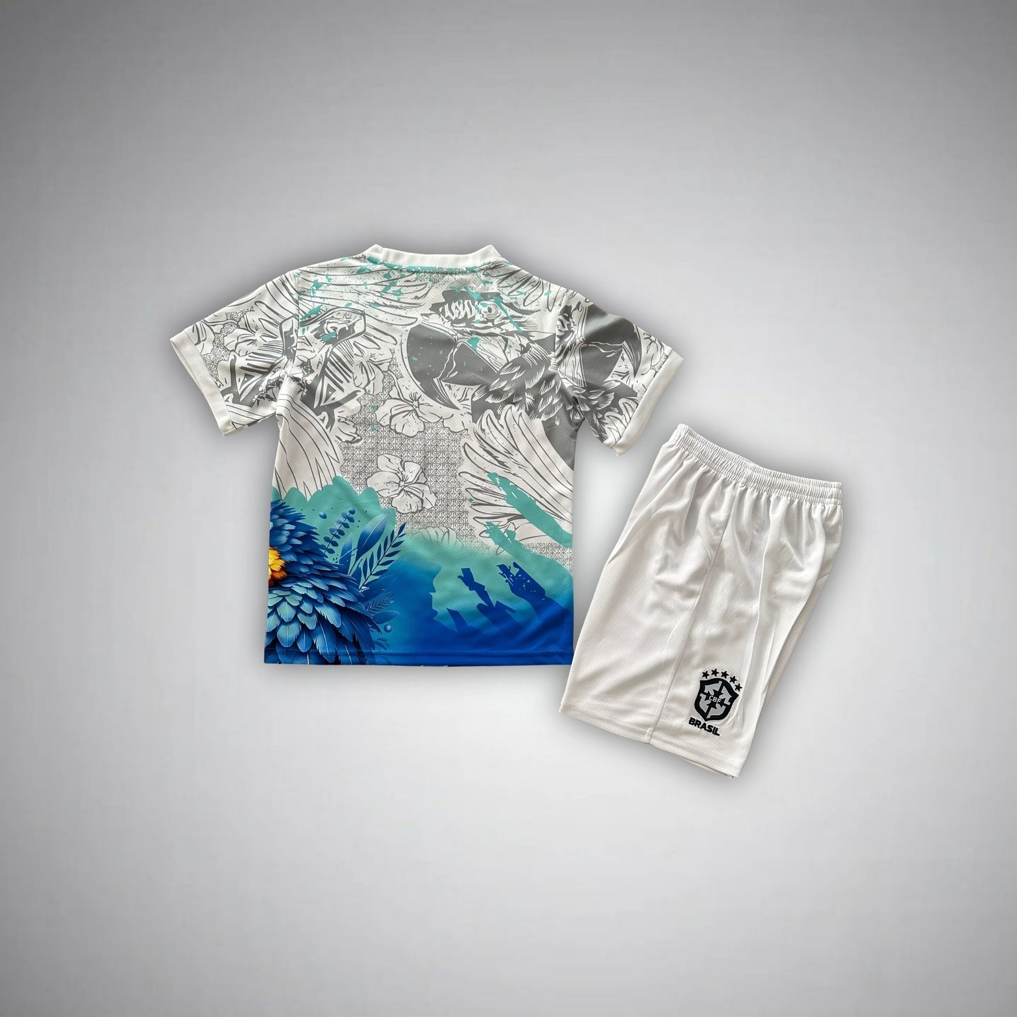 Brazil Blue Parrot Kids Jersey