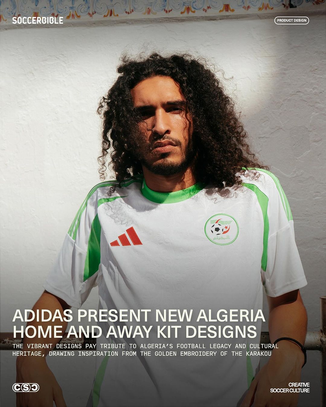 adidas present new algeria home and away kit designs