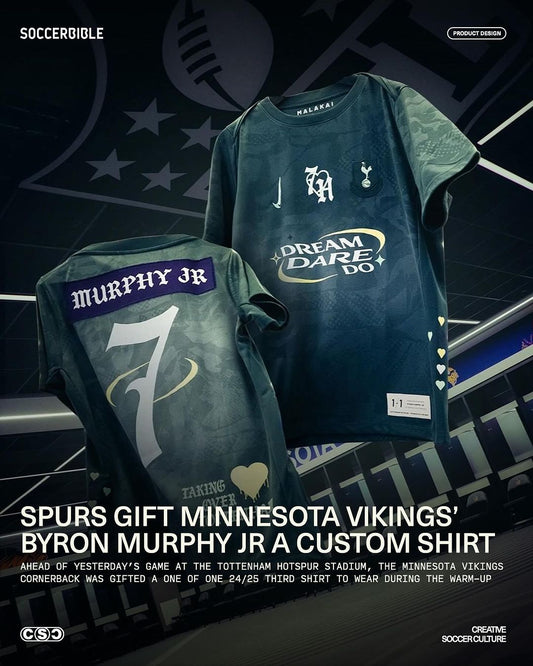 SPURS GIFT MINNESOTA VIKINGS' BYRON MURPHY JR A CUSTOM SHIRT