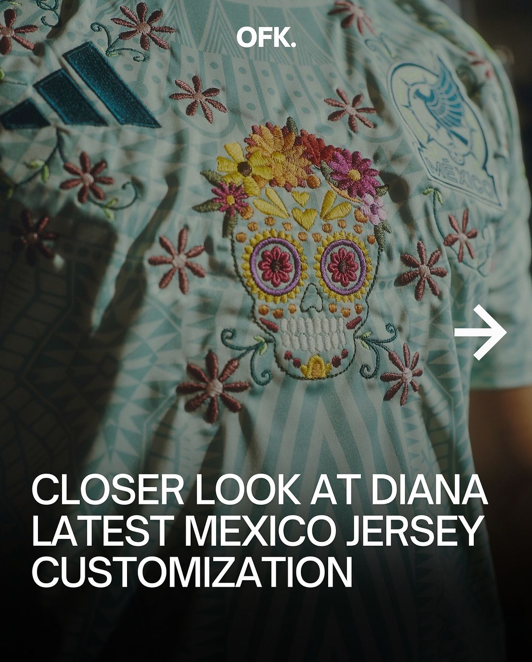 closer look at diana latest mexico jersey customization