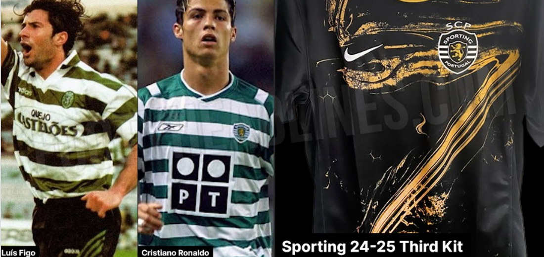 Sporting 24-25 Third Kit Leaked - Homage to Cristiano Ronaldo & Luis Figo