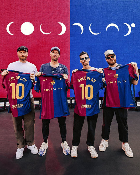 Barcelona unveil the next part of their Spotify sponsorship deal with Coldplay