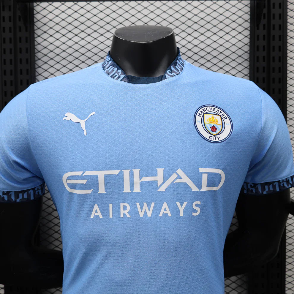 Camiseta local del Manchester City versión jugador 2024/25