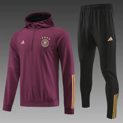 Deutschland 23-24 Roter Trainingsanzug Hoodie