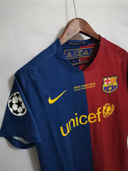 2008/2009 Barcelona Heimfinale Roma Trikot