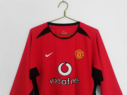 Manchester United 2003-2004 Long Sleeve Home Kit