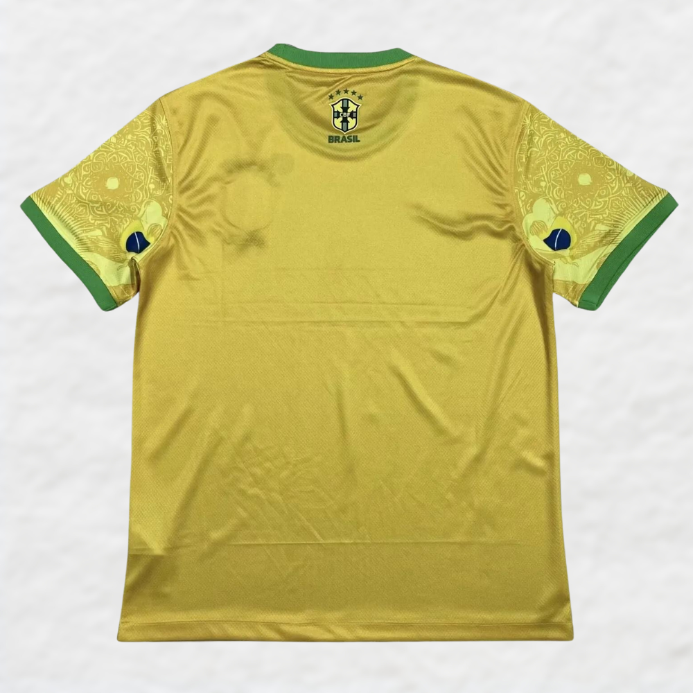 BRAZIL 2024/25 Yellow 'JESUS CHRIST THE REDEEMER' SPECIAL EDITION SHIRT