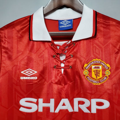 Equipación retro de local del MANCHESTER UNITED 1992-1994