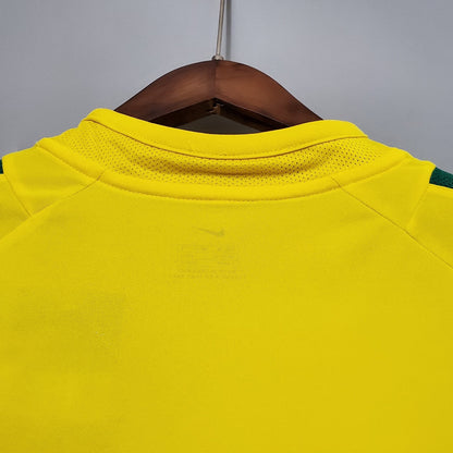 Camiseta retro local de Brasil 2002