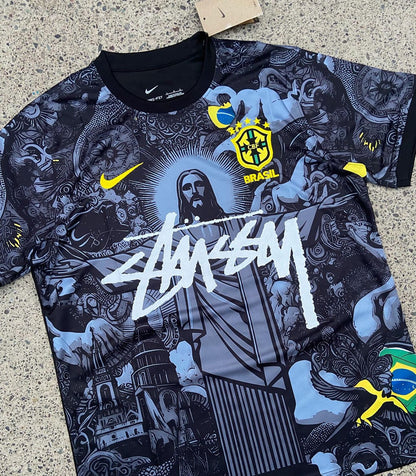 EDICIÓN ESPECIAL BRASIL X JESUCRISTO X STUSSY (NEGRO)