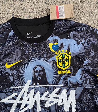 EDICIÓN ESPECIAL BRASIL X JESUCRISTO X STUSSY (NEGRO)