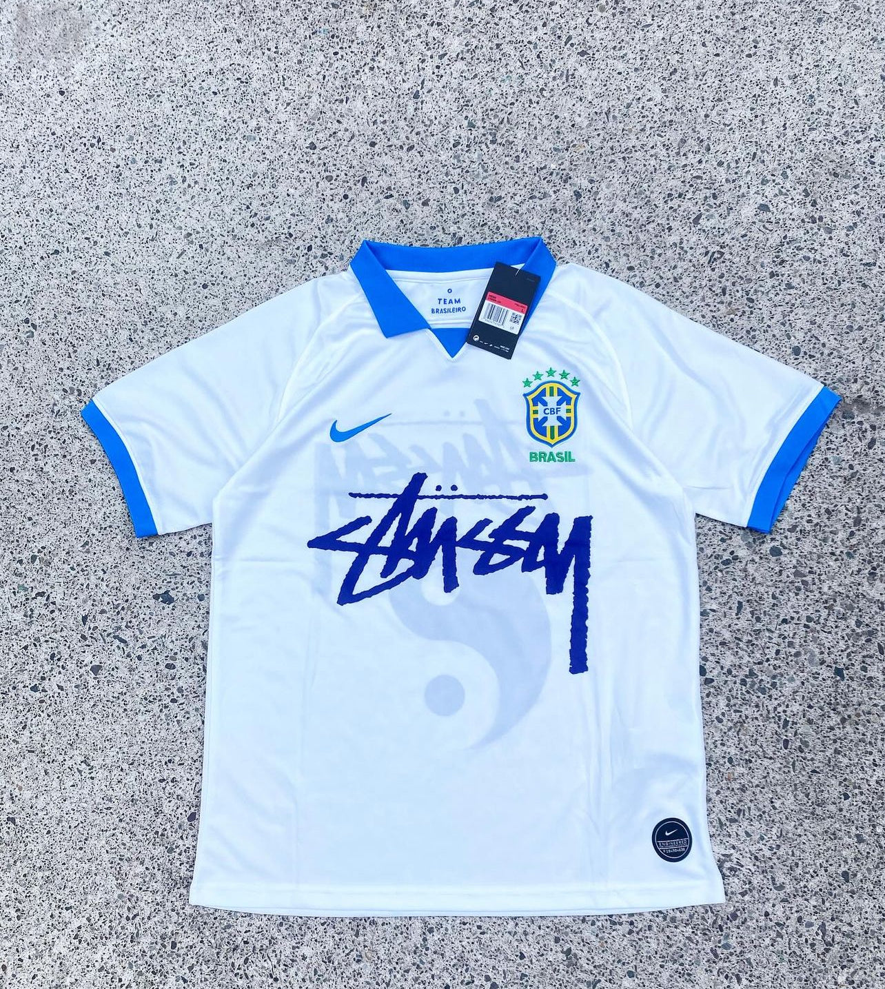 Brasilien weiß und blau 2019 Stussy Special Edition