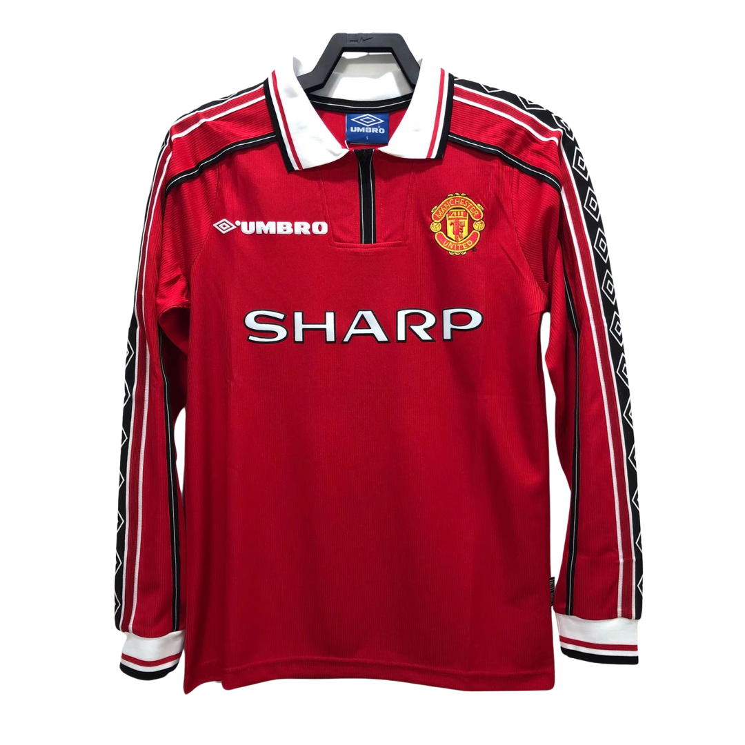 Manchester United Long Sleeve Home retro kit - 1998-1999