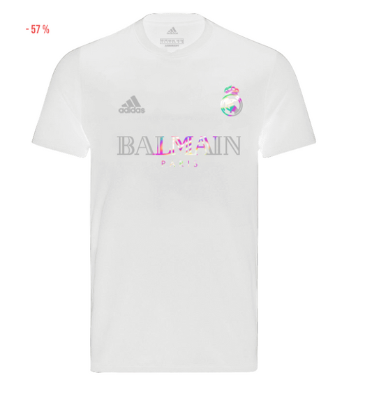 Real Madrid x Balmain White Shirt