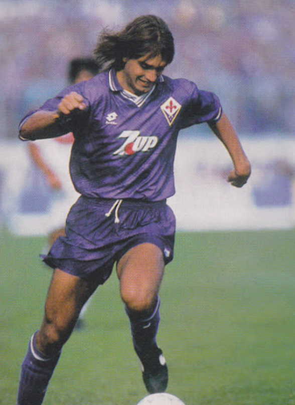 1992-1993 Fiorentina Heimtrikot Retro