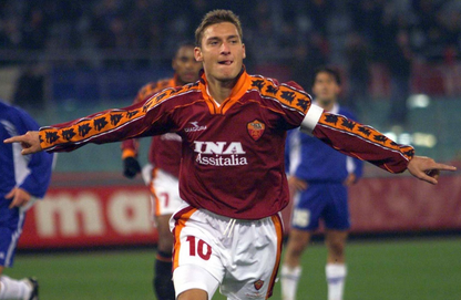 AS Roma Long Sleeve retro Home kit - 1998-99