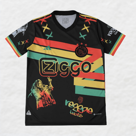 AJAX 2023/24 „BOB MARLEY“ LIMITIERTE AUFLAGE-TRIKOT (LÖWE)