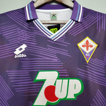 1992-1993 Fiorentina Heimtrikot Retro