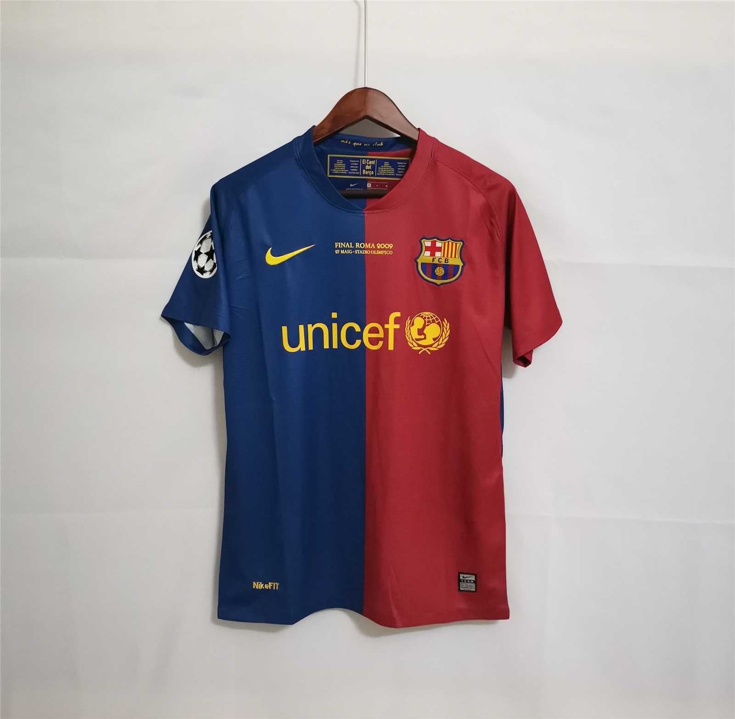 2008/2009 Barcelona Heimfinale Roma Trikot